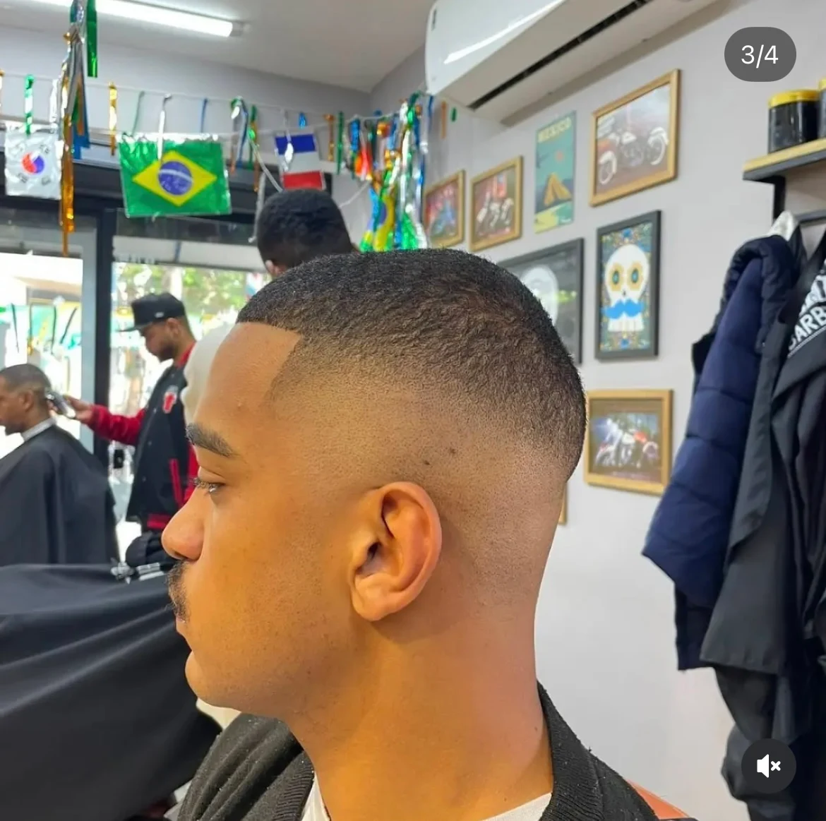 Corte baixo com acabamento definido feito pelo VH